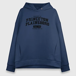 Толстовка оверсайз женская Princeton Plainsboro, цвет: тёмно-синий