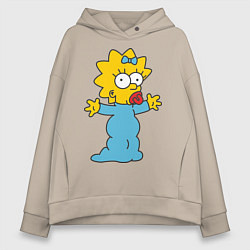 Женское худи оверсайз Maggie Simpson