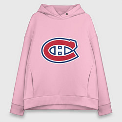 Толстовка оверсайз женская Montreal Canadiens, цвет: светло-розовый