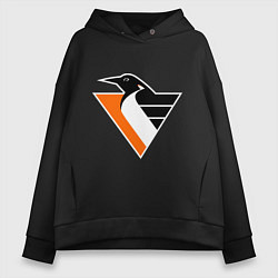 Женское худи оверсайз Pittsburgh Penguins