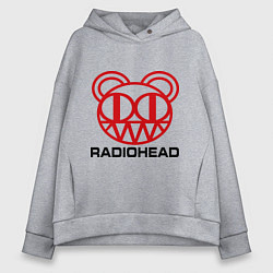 Толстовка оверсайз женская Radiohead, цвет: меланж