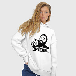Толстовка оверсайз женская FIdel, цвет: белый — фото 2