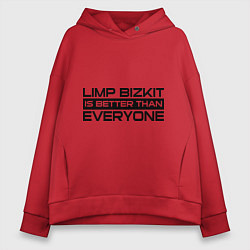 Толстовка оверсайз женская Limp Bizkit: Everyone, цвет: красный