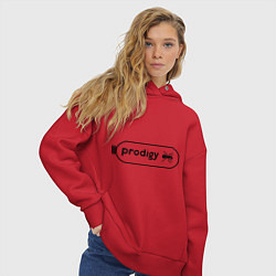 Толстовка оверсайз женская Prodigy лого с муравьем, цвет: красный — фото 2