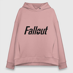 Толстовка оверсайз женская Fallout, цвет: пыльно-розовый