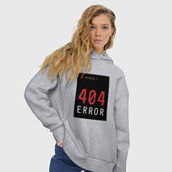 Толстовка оверсайз женская 404 Error, цвет: меланж — фото 2
