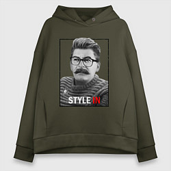 Толстовка оверсайз женская Stalin: Style in, цвет: хаки