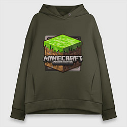 Толстовка оверсайз женская Minecraft: Pocket Edition, цвет: хаки