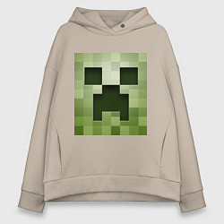 Женское худи оверсайз Мinecraft creeper