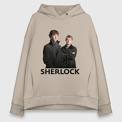 Женское худи оверсайз Sherlock