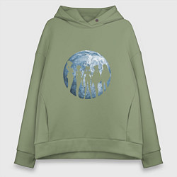 Толстовка оверсайз женская Войны в матросках, цвет: авокадо