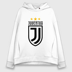Толстовка оверсайз женская Juventus FC: 3 stars, цвет: белый