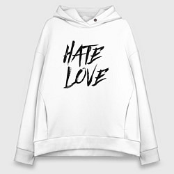 Женское худи оверсайз FACE Hate Love