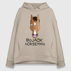 Толстовка оверсайз женская BoJack Horseman, цвет: миндальный