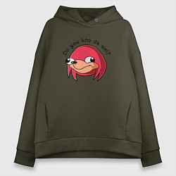 Женское худи оверсайз Do You Kno da wei?