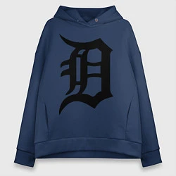 Толстовка оверсайз женская Detroit Tigers, цвет: тёмно-синий