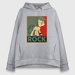 Толстовка оверсайз женская Rock Pony, цвет: меланж