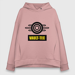 Толстовка оверсайз женская Vault-tec, цвет: пыльно-розовый
