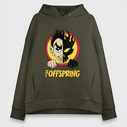 Толстовка оверсайз женская The Offspring Boy, цвет: хаки