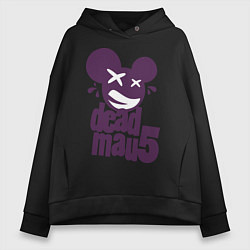 Толстовка оверсайз женская DeadMau5, цвет: черный