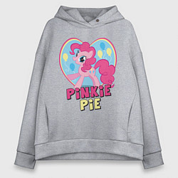 Толстовка оверсайз женская Pinkie Pie: in my heart, цвет: меланж