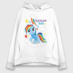 Женское худи оверсайз Rainbow Dash