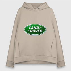 Толстовка оверсайз женская Logo Land Rover, цвет: миндальный