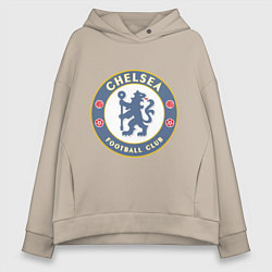 Толстовка оверсайз женская Chelsea FC, цвет: миндальный