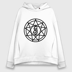 Женское худи оверсайз Slipknot Pentagram