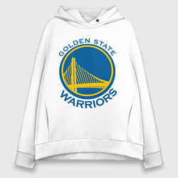 Толстовка оверсайз женская Golden state Warriors, цвет: белый