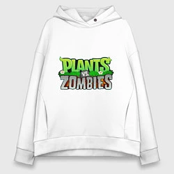 Женское худи оверсайз Plants vs zombies