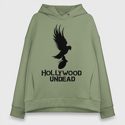 Толстовка оверсайз женская Hollywood Undead, цвет: авокадо