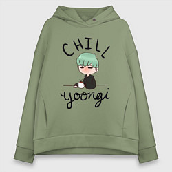 Женское худи оверсайз Chill Yoongi