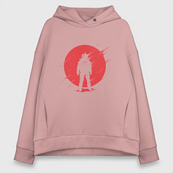 Толстовка оверсайз женская Sun Astronaut, цвет: пыльно-розовый