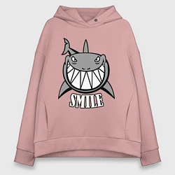 Женское худи оверсайз Shark Smile