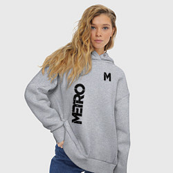 Толстовка оверсайз женская METRO M, цвет: меланж — фото 2