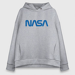 Толстовка оверсайз женская NASA, цвет: меланж