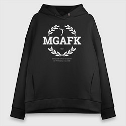 Толстовка оверсайз женская MGAFK, цвет: черный