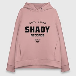 Толстовка оверсайз женская Shady records, цвет: пыльно-розовый