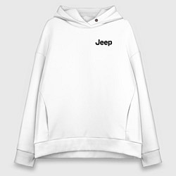 Толстовка оверсайз женская JEEP, цвет: белый