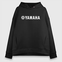 Толстовка оверсайз женская YAMAHA, цвет: черный