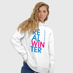 Толстовка оверсайз женская Real Winer 2019, цвет: белый — фото 2