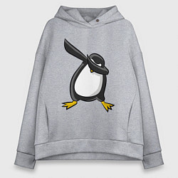 Толстовка оверсайз женская DAB Pinguin, цвет: меланж