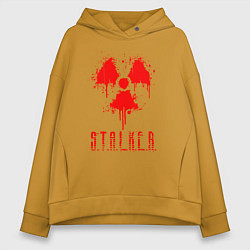Толстовка оверсайз женская S T A L K E R 2, цвет: горчичный