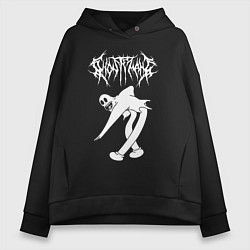 Толстовка оверсайз женская GHOSTEMANE, цвет: черный