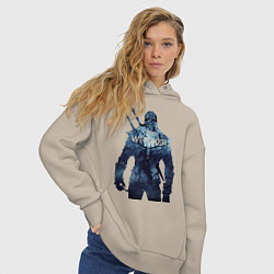 Толстовка оверсайз женская THE WITCHER, цвет: миндальный — фото 2