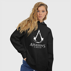 Толстовка оверсайз женская Assassin’s Creed, цвет: черный — фото 2