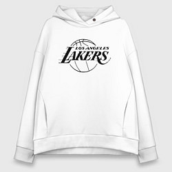 Толстовка оверсайз женская LA LAKERS, цвет: белый