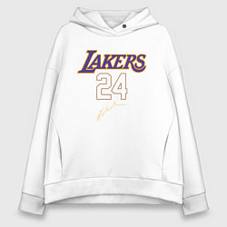 Толстовка оверсайз женская LA LAKERS, цвет: белый