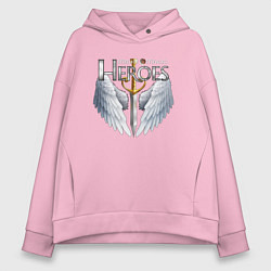 Толстовка оверсайз женская Heroes of Might and Magic, цвет: светло-розовый